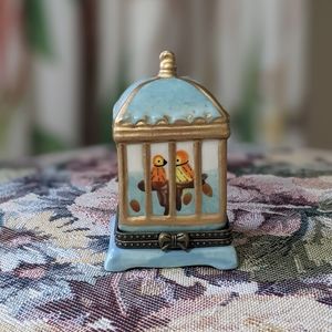 Vintage Bird Cage Trinket Box